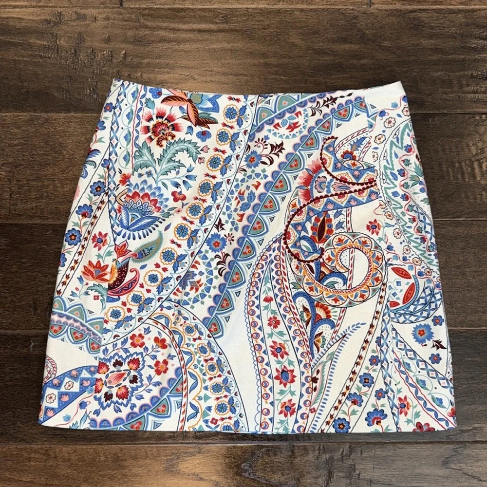 Sezane women’s 2 piece blouse and skirt. Malia collection. Shirt sz 4/skirt 2 - Picture 7 of 11